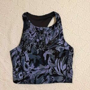 lululemon athletica Purple and Black Crop Top